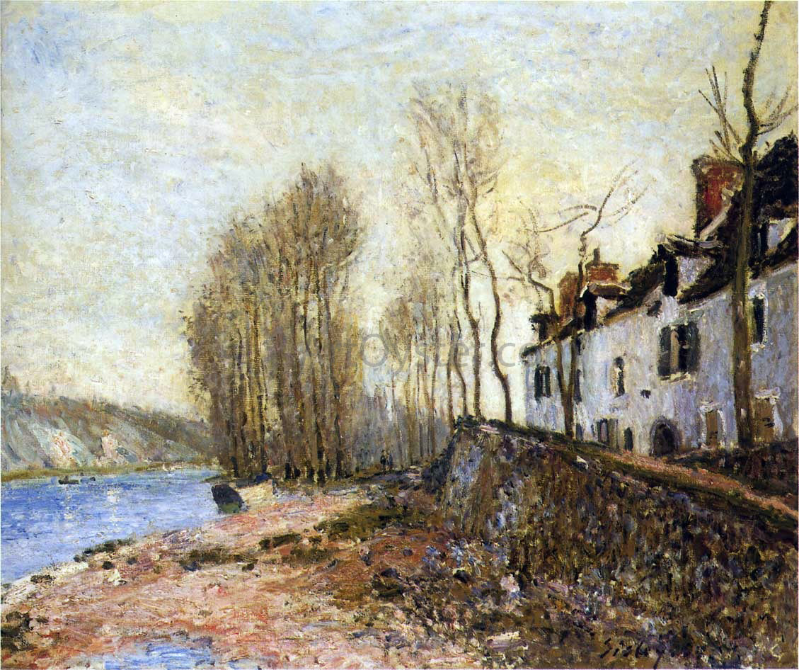  Alfred Sisley Saint Mammes in Winter - Hand Painted Oil Painting