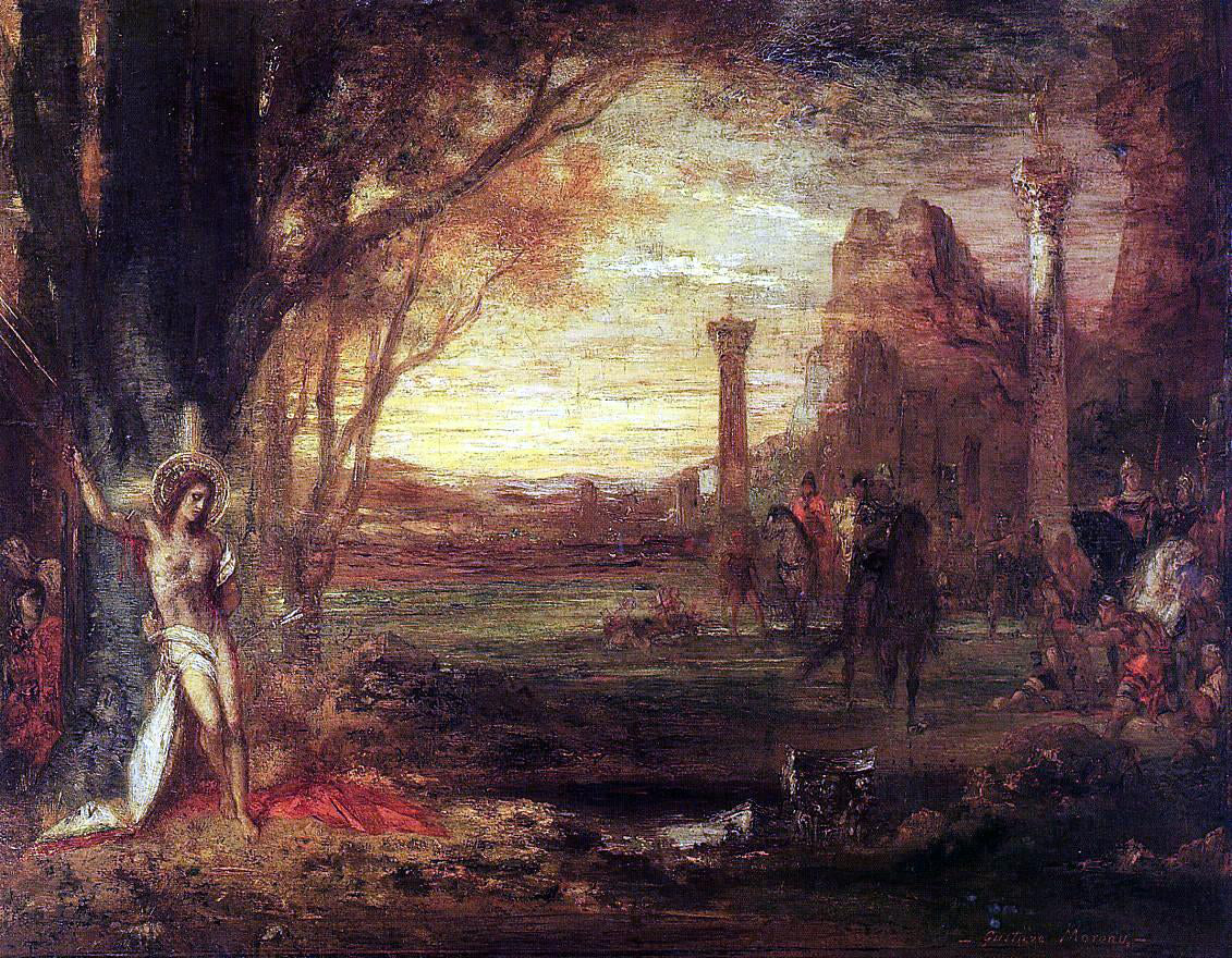  Gustave Moreau Saint Sebastian and His Executioners - Hand Painted Oil Painting