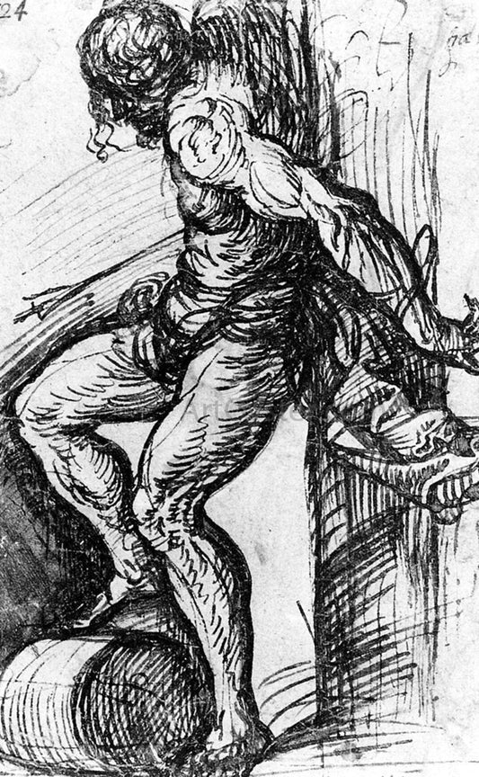  Titian Saint Sebastian at the Resurrection-Altar in Brescia - Hand Painted Oil Painting