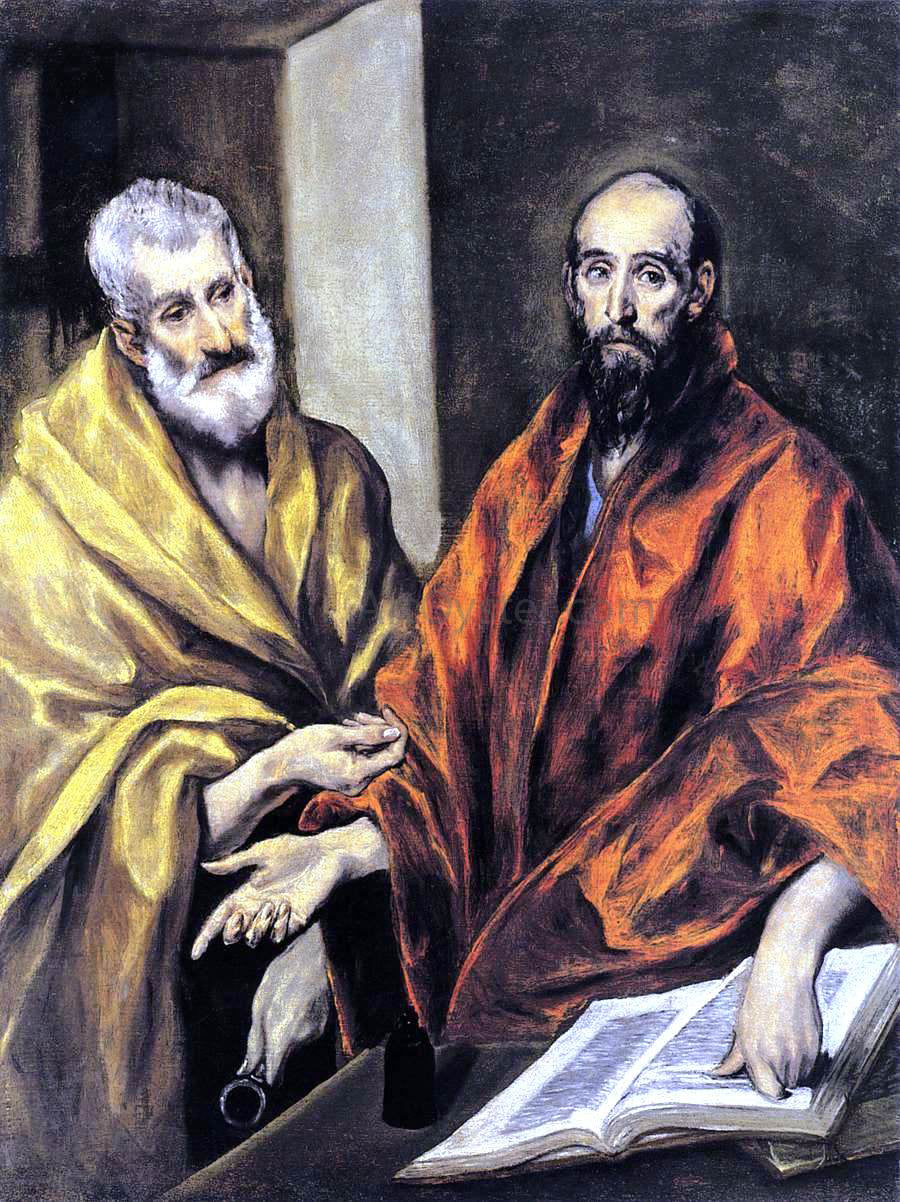  El Greco Saints Peter and Paul - Hand Painted Oil Painting