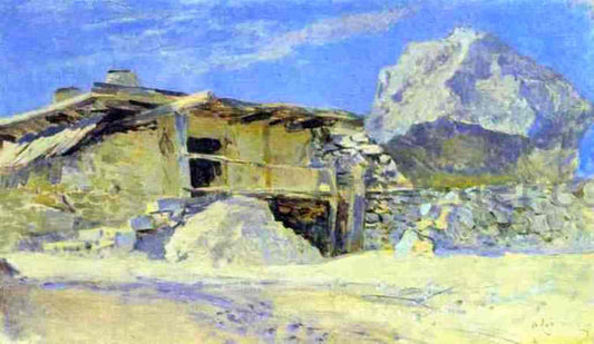  Isaac Ilich Levitan Saklia in Alupka, Study - Hand Painted Oil Painting