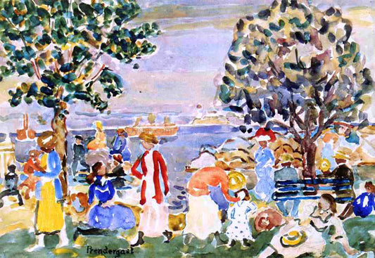  Maurice Prendergast Salem Harbor No. 1 - Hand Painted Oil Painting