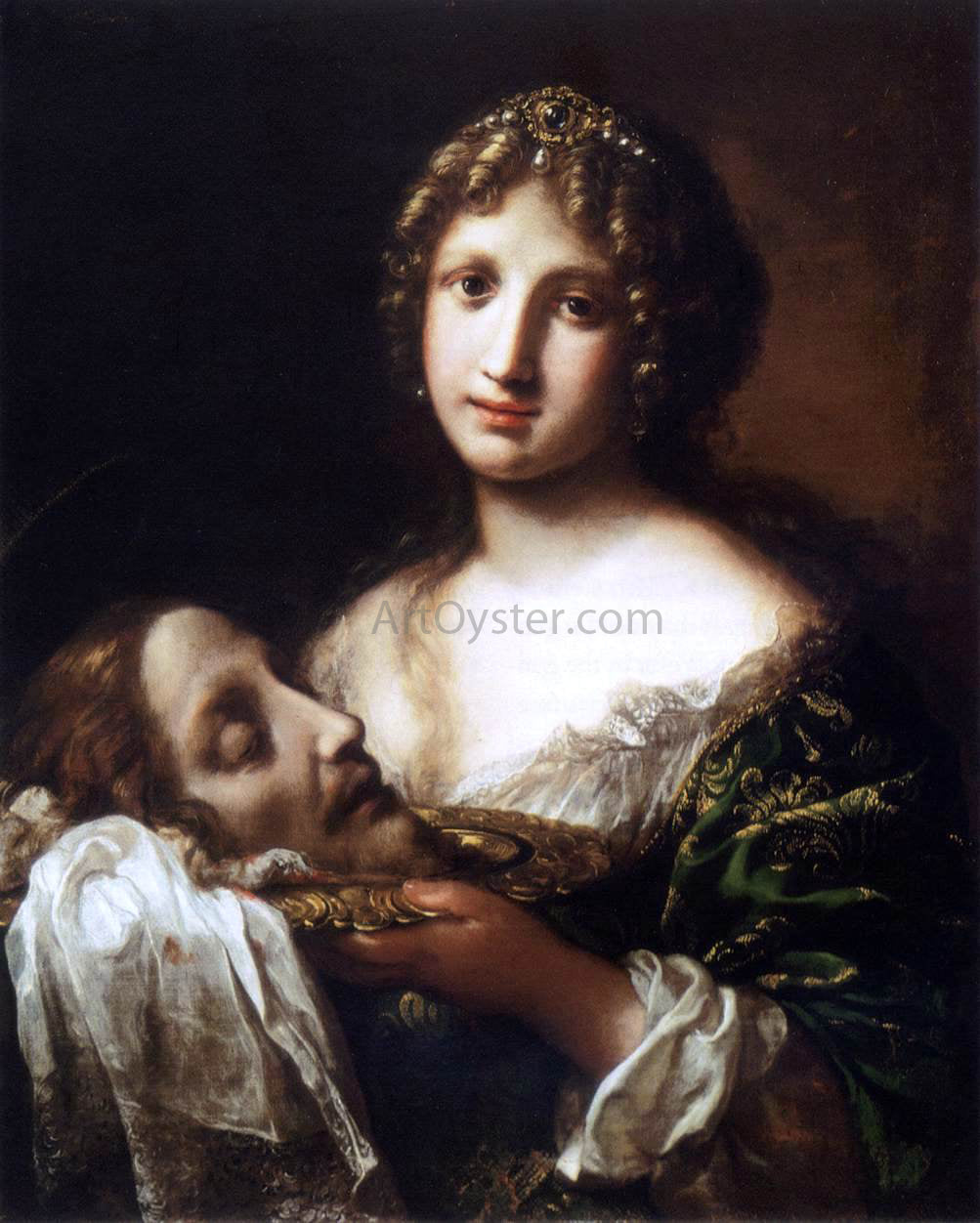  Onorio Marinari Salome with the Head of the Baptist - Hand Painted Oil Painting