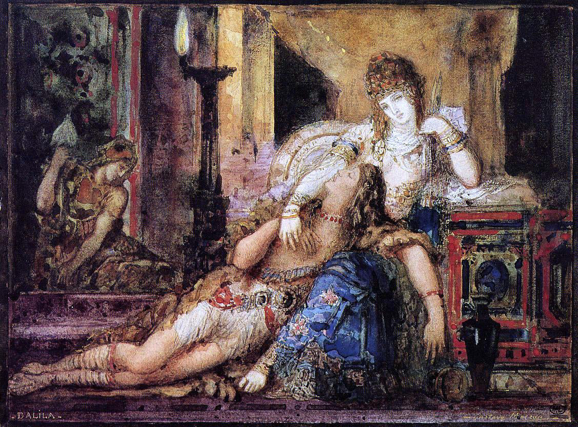  Gustave Moreau Samson and Dalila - Hand Painted Oil Painting
