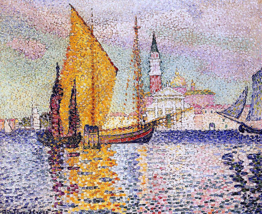  Henri Edmond Cross San Giorgio Maggiore, Venice - Hand Painted Oil Painting