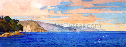  Carl Johan Forsberg Santa Margherita Ligure - Hand Painted Oil Painting