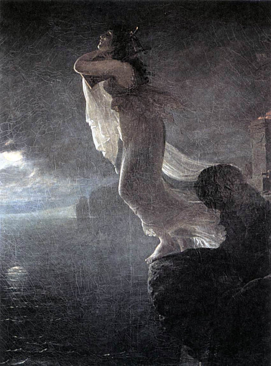  Antoine-Jean Gros Sappho at Leucate - Hand Painted Oil Painting