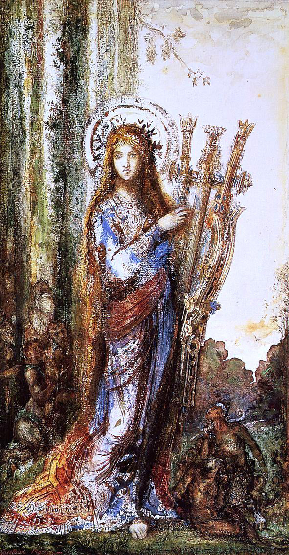  Gustave Moreau Satyrs - Hand Painted Oil Painting