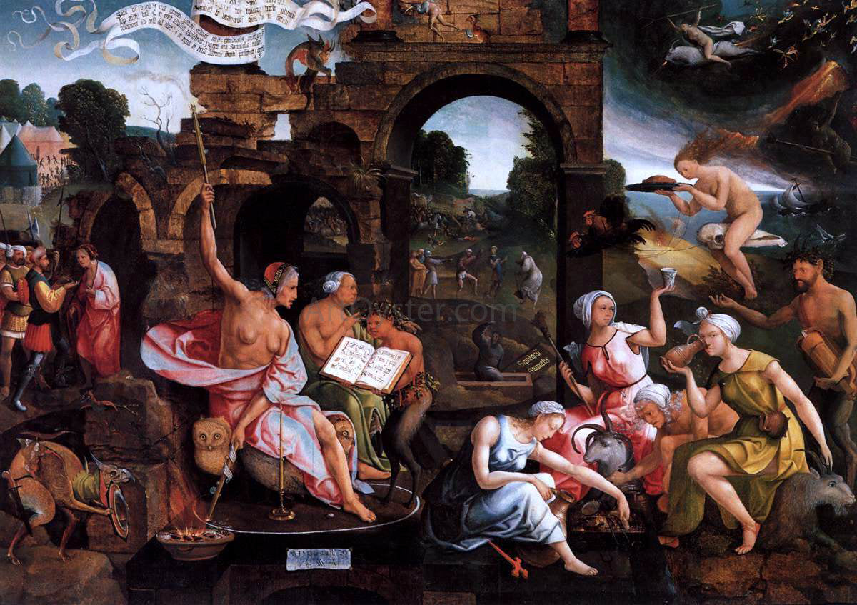  Jacob Cornelisz Van Oostsanen Saul and the Witch of Endor - Hand Painted Oil Painting