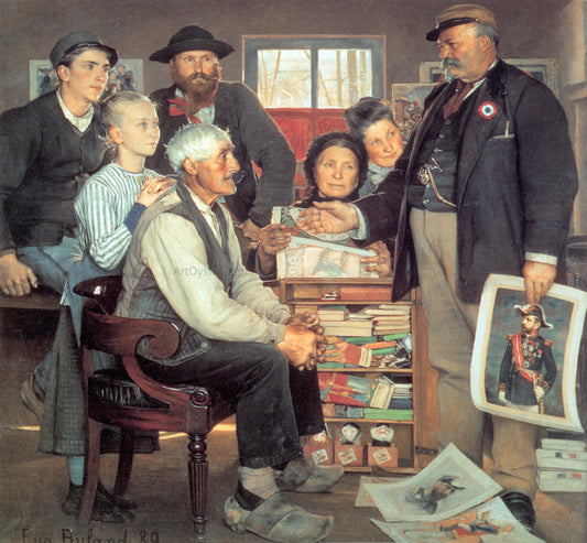  Jean-Eugene Buland Scene de propagande - Hand Painted Oil Painting