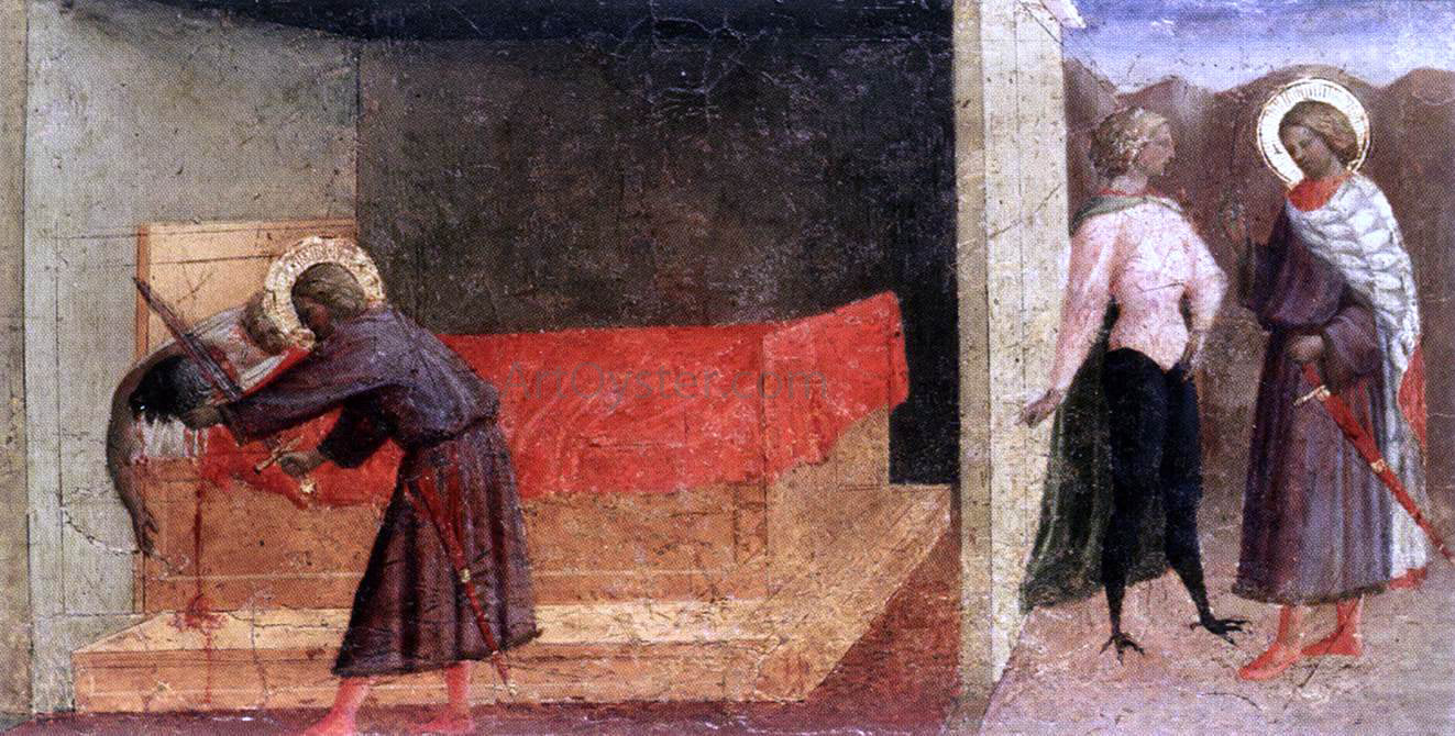  Masolino Da panicale Scenes from the Life of St Julien - Hand Painted Oil Painting