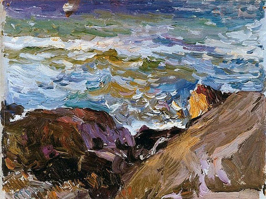  Joaquin Sorolla Y Bastida Sea at Ibiza - Hand Painted Oil Painting