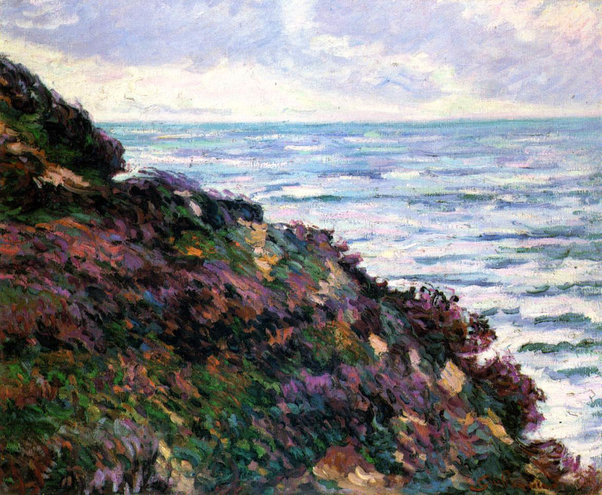  Armand Guillaumin A Seascape - Hand Painted Oil Painting