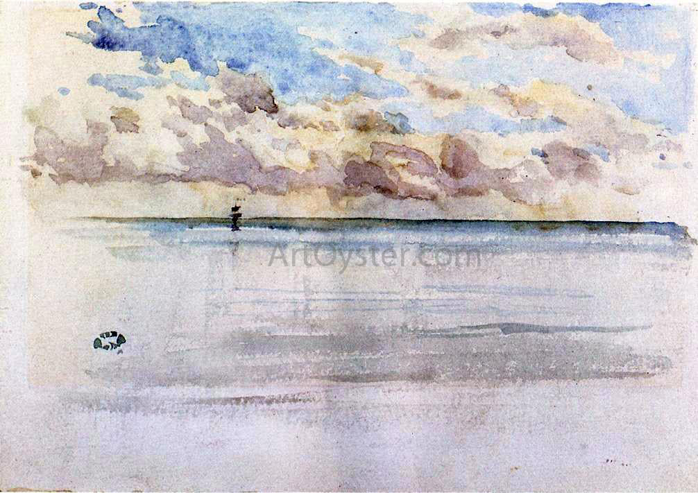  James McNeill Whistler Seascape, Dieppe - Hand Painted Oil Painting