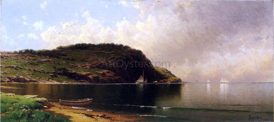  Alfred Thompson Bricher Seascape with Dory and Sailboats - Hand Painted Oil Painting