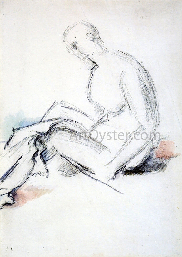  Paul Cezanne Seated Nude (also known as Ishmael) - Hand Painted Oil Painting