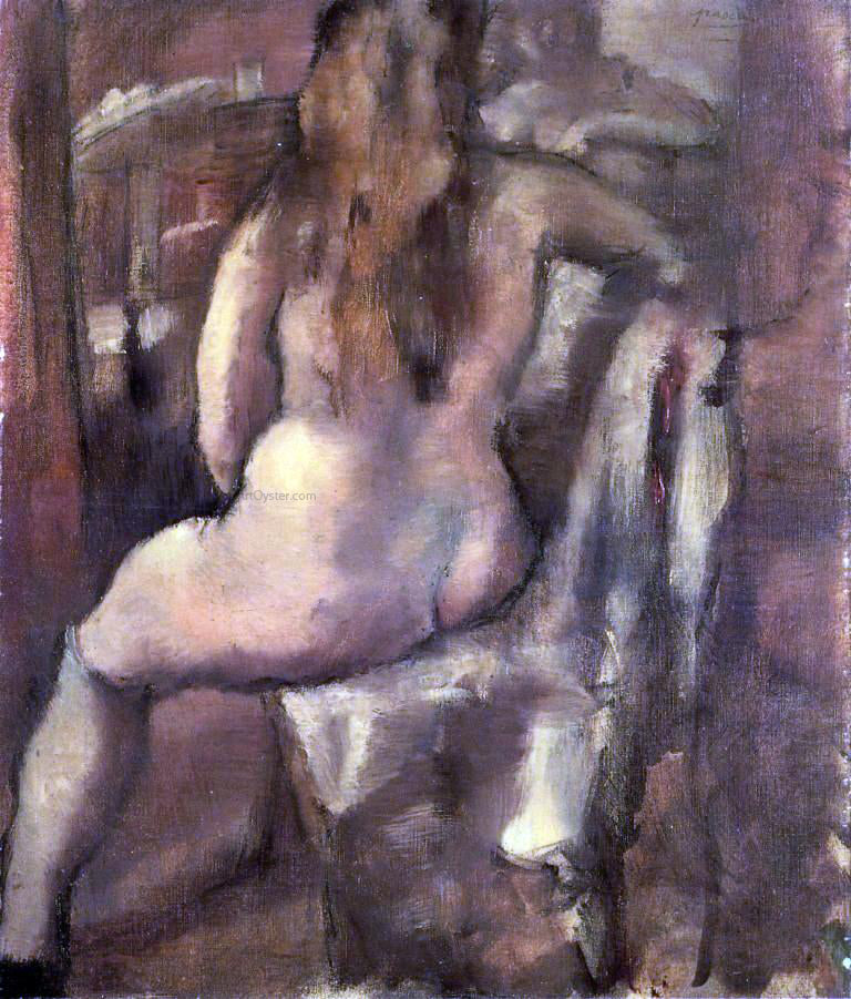  Jules Pascin Seated Nude - Hand Painted Oil Painting