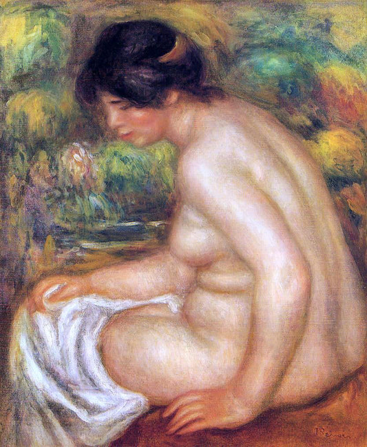  Pierre Auguste Renoir Seated Nude in Profile (also known as Gabrielle) - Hand Painted Oil Painting