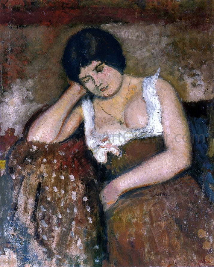  Georges Lemmen Seated Woman - Hand Painted Oil Painting