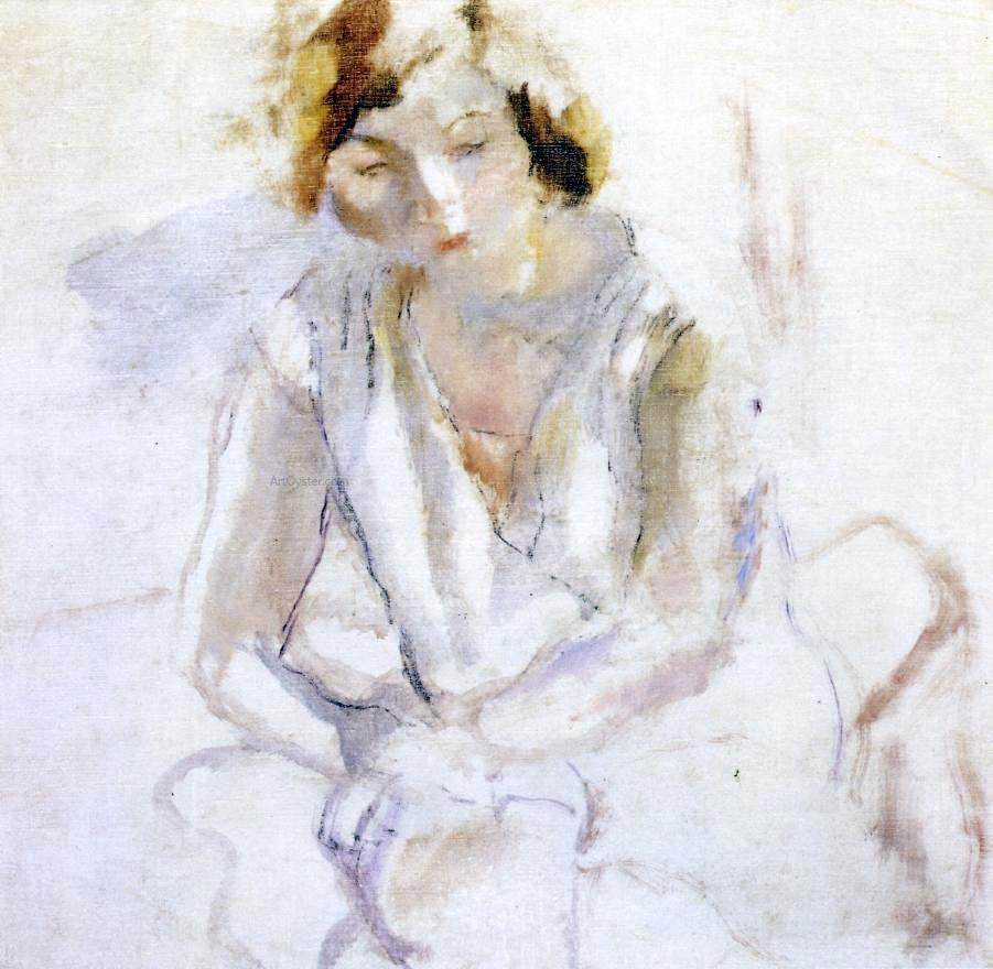  Jules Pascin Seated Young Woman - Hand Painted Oil Painting