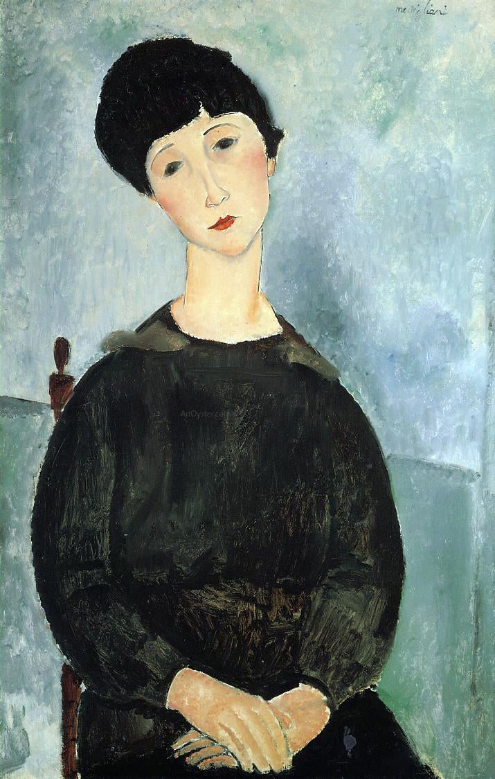  Amedeo Modigliani Seated Young Woman - Hand Painted Oil Painting