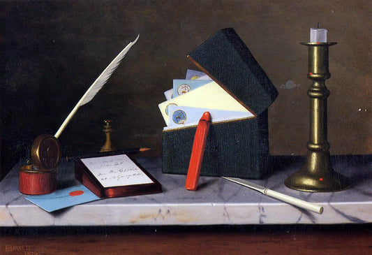  William Michael Harnett Secretary's Table - Hand Painted Oil Painting