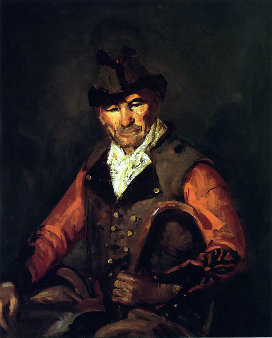  Robert Henri Segovia Man in Fur-Trimmed Hat - Hand Painted Oil Painting