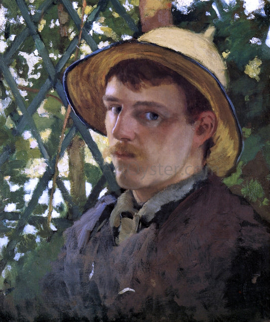  Will Hicok Low Self Portrait at Montigny - Hand Painted Oil Painting