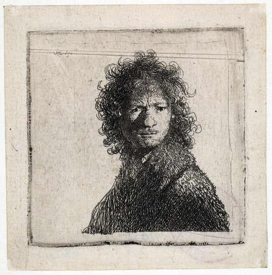  Rembrandt Van Rijn Self Portrait, Frowning - Hand Painted Oil Painting