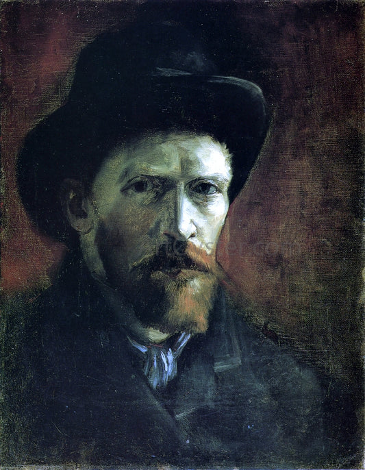 Vincent Van Gogh Self Portrait in a Dark Felt Hat - Hand Painted Oil Painting