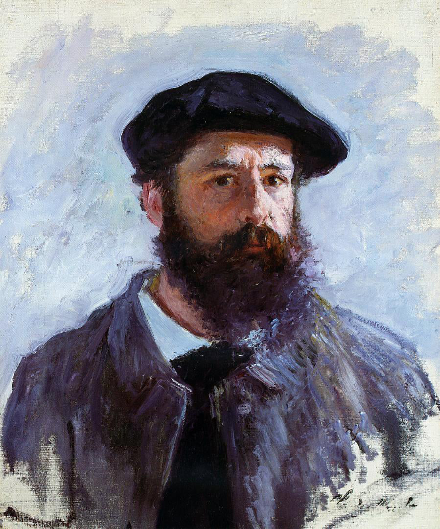  Claude Oscar Monet Self Portrait with a Beret - Hand Painted Oil Painting