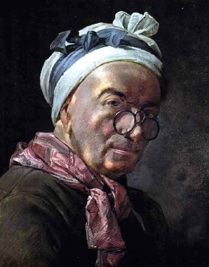  Jean-Baptiste-Simeon Chardin Self-Portrait - Hand Painted Oil Painting