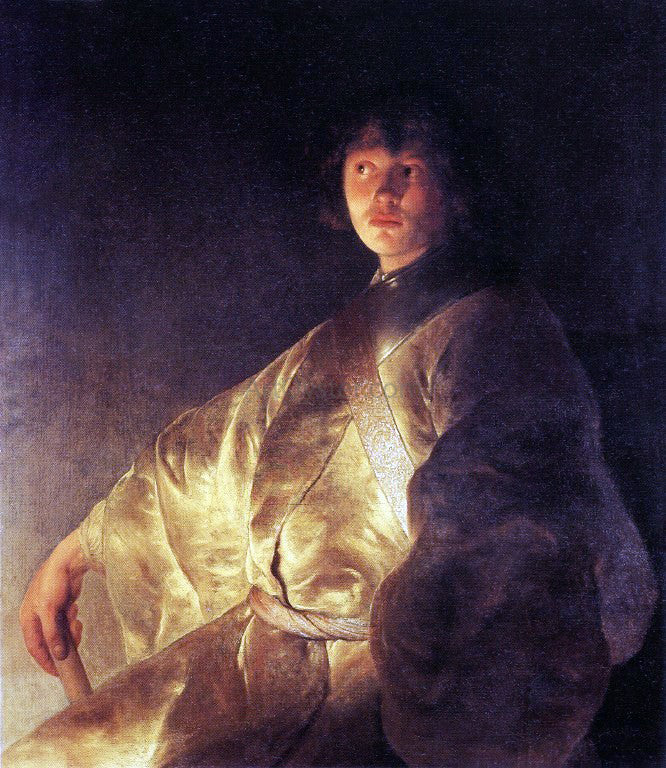  Jan Lievens Self-Portrait in a Yellow Robe - Hand Painted Oil Painting