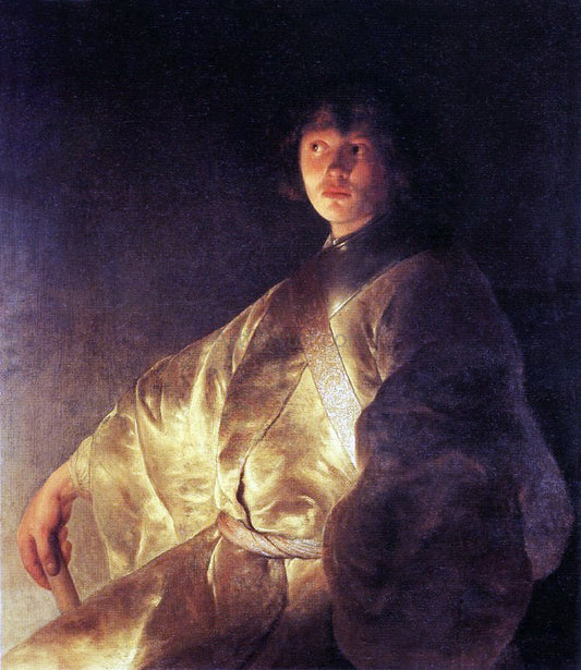  Jan Lievens Self-Portrait in a Yellow Robe - Hand Painted Oil Painting