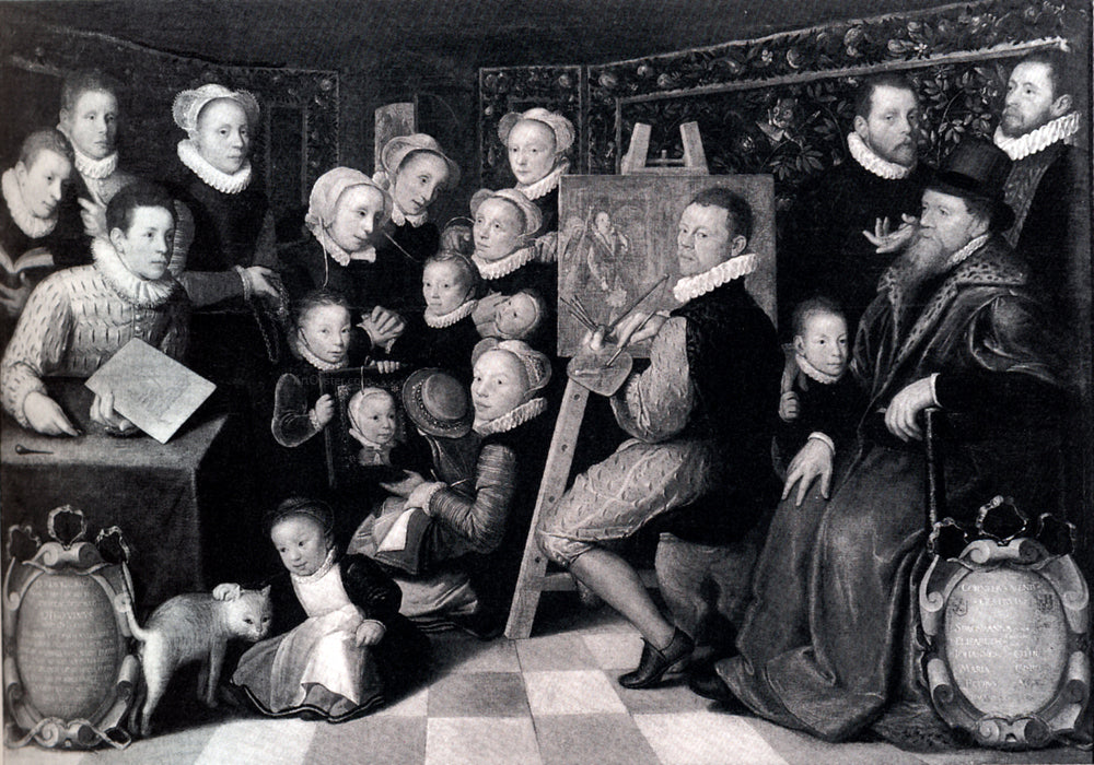  Otto Van Veen Self-Portrait Of The Artist With His Family - Hand Painted Oil Painting
