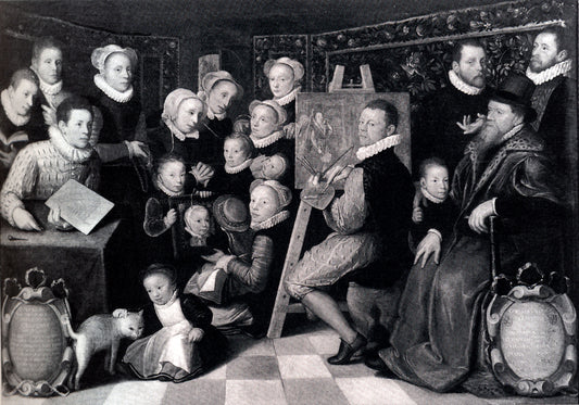  Otto Van Veen Self-Portrait Of The Artist With His Family - Hand Painted Oil Painting