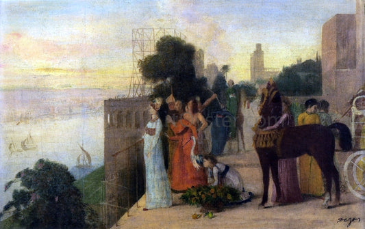  Edgar Degas Semiramis Building a City - Hand Painted Oil Painting
