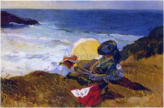  Joaquin Sorolla Y Bastida Setting Sun in Biarritz - Hand Painted Oil Painting