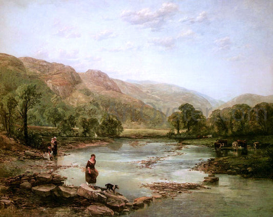  Thomas Creswick Shallow Streams - Hand Painted Oil Painting