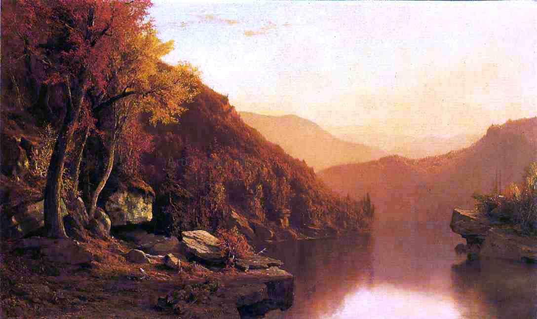  Jervis McEntee Shawanagunk Mountains, Autumn - Hand Painted Oil Painting