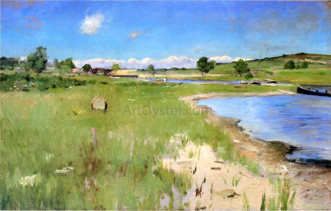  William Merritt Chase Shinnecock Hills from Canoe Place, Long Island - Hand Painted Oil Painting