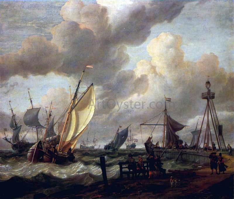  Abraham Storck Shipping - Hand Painted Oil Painting