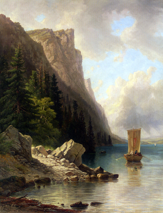 Joseph Zelger Ships Approaching the Shore - Hand Painted Oil Painting