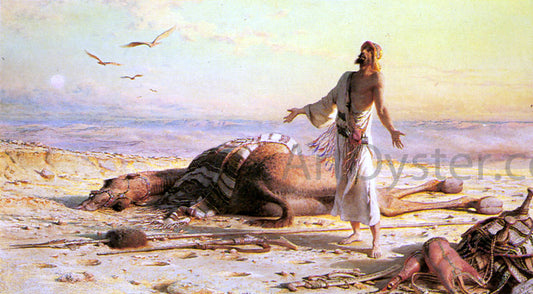  Carl Haag Shipwreck in the Desert - Hand Painted Oil Painting