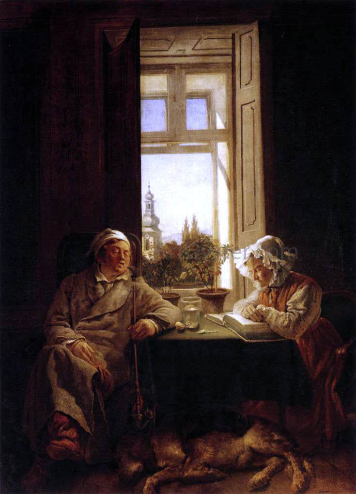  Josef Franz Danhauser Siesta (The Sleepers) - Hand Painted Oil Painting