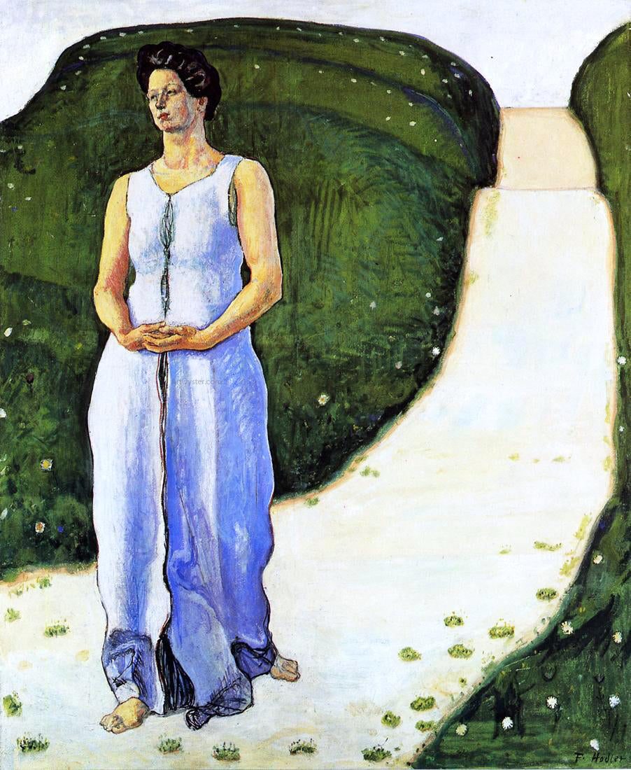  Ferdinand Hodler Silence of the Evening - Hand Painted Oil Painting