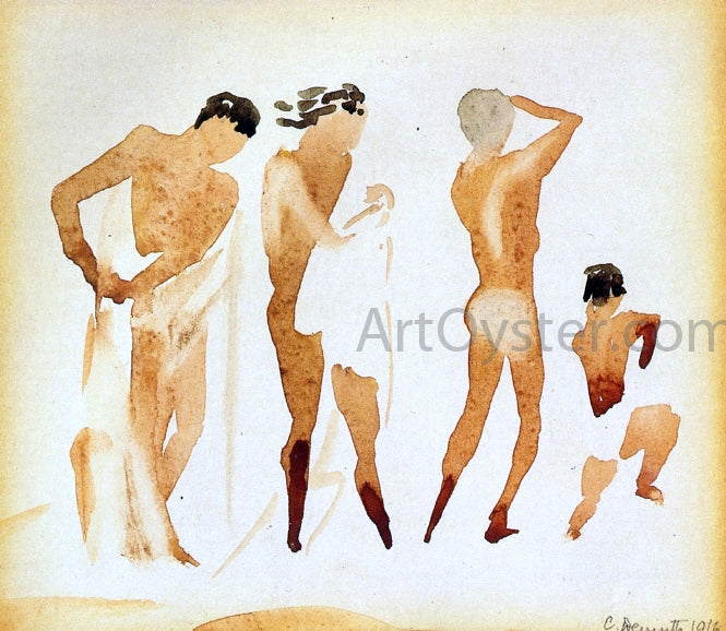 Charles Demuth Simi-Nude Figures - Hand Painted Oil Painting