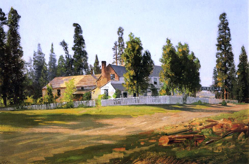  Thomas Hill Sisson's Inn, near Mount Shasta - Hand Painted Oil Painting