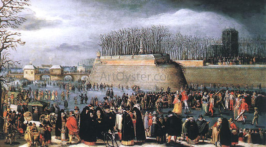  Denis Van Alsloot Skating During Carnival - Hand Painted Oil Painting