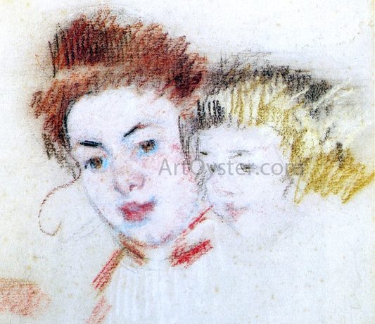  Mary Cassatt Sketch of Reine and Child - Hand Painted Oil Painting